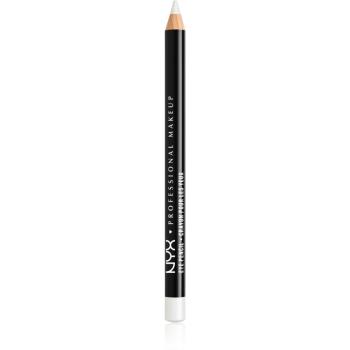 NYX Professional Makeup Eye and Eyebrow Pencil creion de ochi cu trasare precisă culoare 918 White Pearl 1.2 g