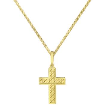 Praqia Jewellery Colier auriu Cruce KO6251_CU035_50_A (lanț, pandantiv)