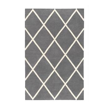 Covor reversibil potrivit și pentru exterior Green Decore Diamond Duro, 60 x 90 cm, gri