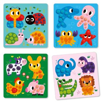 Set artistic cu plastilină Djeco Cute Animals