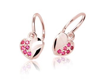 Cutie Jewellery Cercei pentru copii din aur roz C2160-10-X-4 fucsia