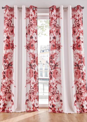 Draperie microfibre, print floral (1buc.)