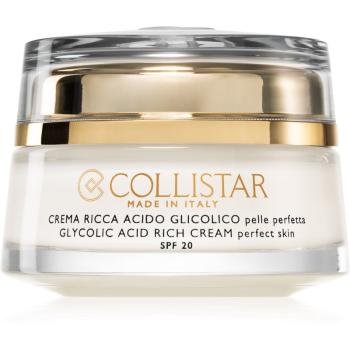 Collistar Pure Actives Glycolic Acid Rich Cream cremă hrănitoare pentru a restabili densitateai pielii cu efect de strălucire 50 ml
