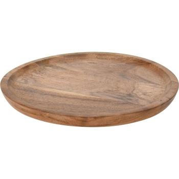 Platou decorativ din lemn de acacia, 22,5 x 1,8 cm