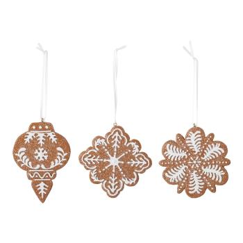 Set de 3 decorațiuni suspendate Bloomingville Pearl