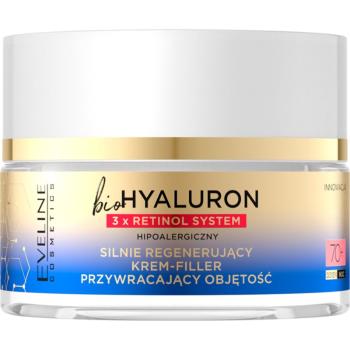Eveline Cosmetics Bio Hyaluron 3x Retinol System crema Intensiv Regeneratoare 70+ 50 ml