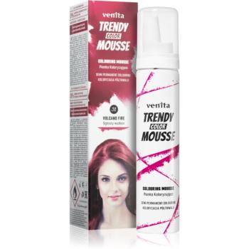 Venita Trendy Color Mousse vopsea de par sub forma de spuma fără amoniac culoare No. 31 - Volcano Fire 75 ml