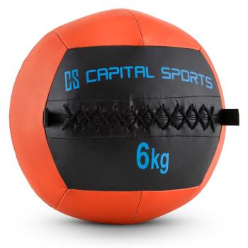 Capital Sports Wallba 6, portocaliu, 6 kg, minge de perete, piele sintetică