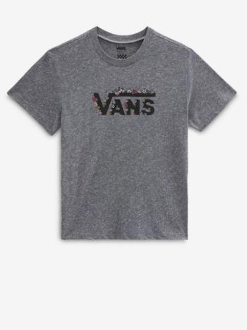 Vans Floral V Boyfriend Tricou pentru copii Gri