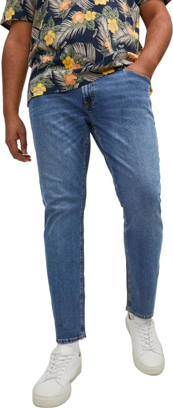 Jack&Jones PLUS Blugi pentru bărbați JJIGLENN Slim Fit 12207123 Blue Denim 44/34