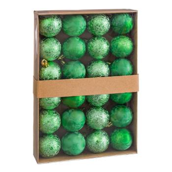 Set 24 globuri de Crăciun Unimasa Aguas, ø 4 cm, verde