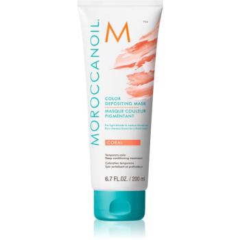 Moroccanoil Color Depositing mască fină de hrănire fără pigmenți permanenți de culoare Coral 200 ml