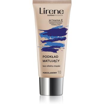 Lirene Vitamin E bază de machiaj matifiantă, sub fondul de ten culoare 10 Porcelain 30 ml