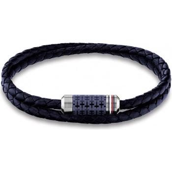 Tommy Hilfiger Brățară dublă din piele pentru bărbați 2790326