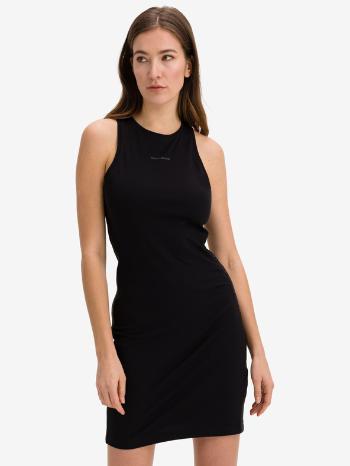 Calvin Klein Jeans Logo Trim Rochie Negru