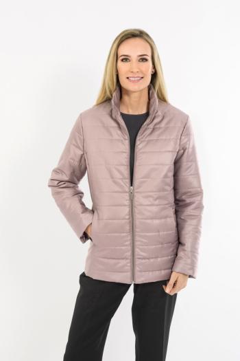 Jachetă matlasată - roz sidefat - Mărimea XXL