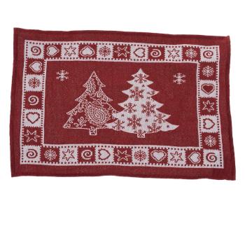 Suport pentru farfurii din material textil 48x33 cm  cu model de Crăciun – Dakls