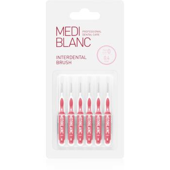 MEDIBLANC Interdental Pick-brush Interdental Brush perie interdentara 6 bucati 0,4 mm Pink