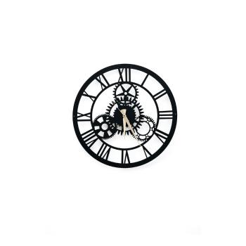 Ceas de perete Davin Clock, ⌀ 48 cm, negru