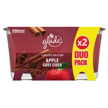 Glade Lumânare parfumată Apple Cosy Cider 2 x 129 g