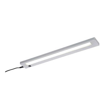 Aplică de perete argintie LED (lungime 55 cm) Alino – Trio