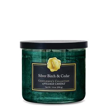 Village Candle Lumânare parfumată în sticlă Silver Birch & Cedar 396 g