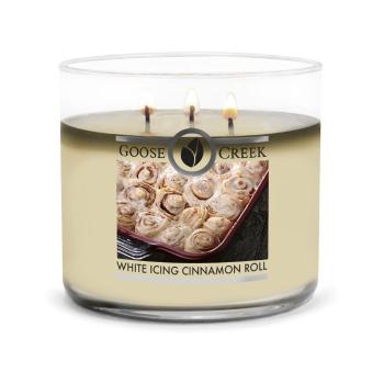 Lumânare parfumată Goose Creek White Icing CInnamon Roll, timp de ardere 35 h