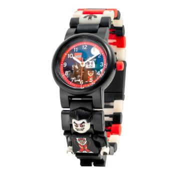 Ceas de mână cu curea pliabilă și minifigurină LEGO® Vampire, negru