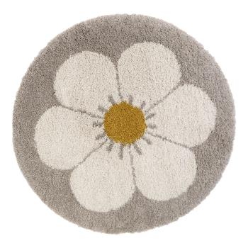 Covor pentru copii gri deschis/crem ø 120 cm Bohemian Daisy – Nattiot