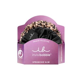 Invisibobble Elastic pentru păr Sprunchie Slim Premium Leo is the New Black 2 buc