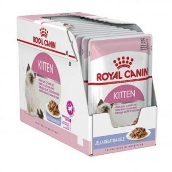 Royal Canin Kitten, bax hrană umedă pisici, (în aspic), 85g x 12