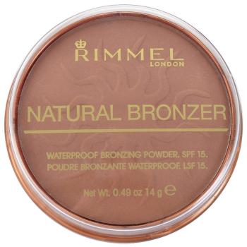 Rimmel Natural Bronzer pudra bronzanta impermeabila SPF 15 culoare 026 Sun Kissed 14 g
