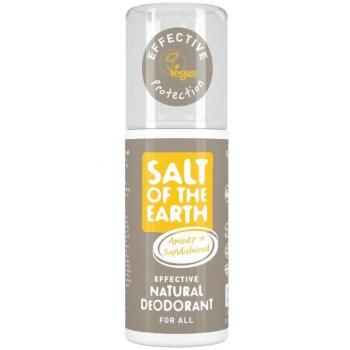 Salt Of The Earth Spray deodorant natural cu ambalaj și lemn de santal (Natural Deodorant) 100 ml 