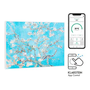 Klarstein Wonderwall Air Art Smart, încălzitor cu infraroșu, 80 x 60 cm, 500 W, aplicație, flori 
