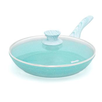 Tigaie cu capac Bisetti Miss Gourmet Padella, ø 28 cm, albastru