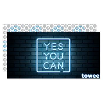 Prosop cu uscare rapidă Towee YES YOU CAN, 80 x 160 cm