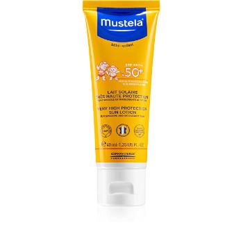 Mustela Lapte de protecție pentru copii SPF 50  (Very High Protection Sun Lotion) 40 ml