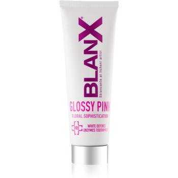 BlanX PRO Glossy Pink pasta de dinti pentru albire impotriva petelor galbene 75 ml