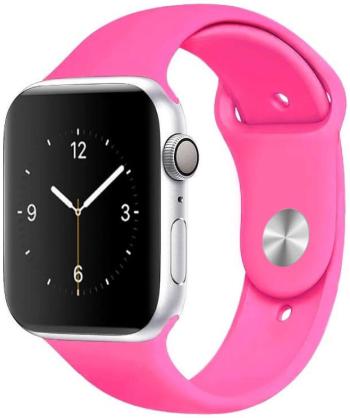 4wrist Curea de silicon pentru Apple Watch - Barbie Pink 42/44/45/49 mm -S/M