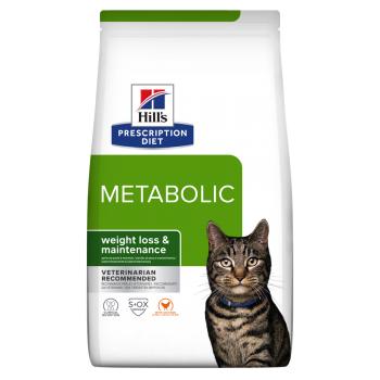 HILL'S Prescription Diet Metabolic, Pui, dietă veterinară pisici, hrană uscată, metabolism (obezitate si diabet), 3kg