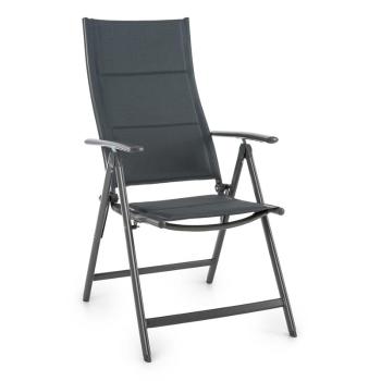 Blumfeldt Stylo Noble Grey scaun rabatabil ,din aluminiu ,56.5 x 110 x 67 cm tesatura gri