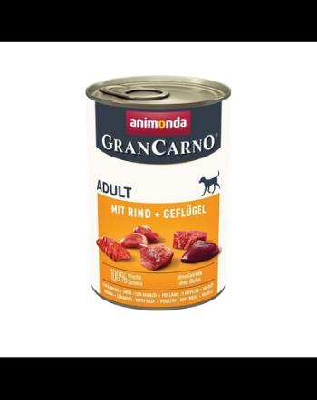 ANIMONDA GranCarno Adult with Beef&amp;Poultry 400 g vita si pasare, hrana caini adulti