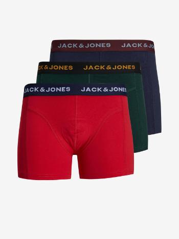 Jack & Jones Cedric Boxeri, 3 bucăți Roșu