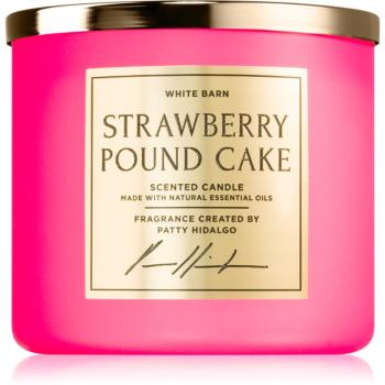 Bath & Body Works Strawberry Pound Cake lumânare parfumată 411 g