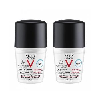 Vichy Set de antiperspirante roll-on pentru bărbați, cu protecție timp de 48 de ore Homme 48h (Antiperspirant) 2 x 50 ml