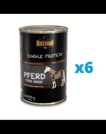 BELCANDO Single Protein hrana umeda pentru caini, cu carne de cal 6x400 g