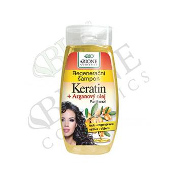 Bione Cosmetics Sampon regenerant Keratin + ulei de argan cu pantenol 260 ml