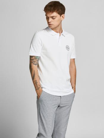 Jack & Jones Shark Polo Tricou Alb