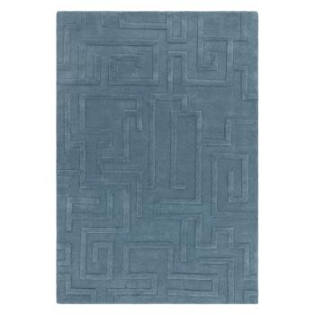 Covor albastru din lână 200x290 cm Maze – Asiatic Carpets