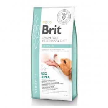 BRIT GF Veterinary Diet Struvite, Ou și Mazăre, dietă veterinară câini, hrană uscată fără cereale, afecțiuni urinare (struviți), 12kg